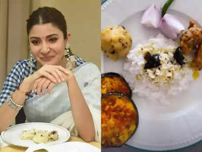 अनुष्का शर्मा ने खाने में खाया पंता भात, खाने की प्लेट की तस्वीर देख मुंह में भर आएगा पानी