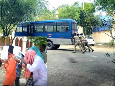 விருதுநகர் கூட்டு பலாத்காரம்; கைதிகளை ஏற்றி வந்த வாகனம் ரிப்பேரானதால் பரபரப்பு