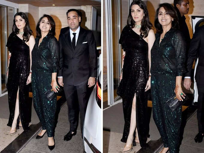 neetu at ranbir alia wedding party4