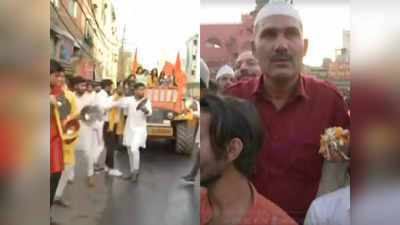 Video:हिंदू मुस्लिम भाई भाई! हनुमान जयंतीच्या यात्रेची अशी वाढविली शोभा