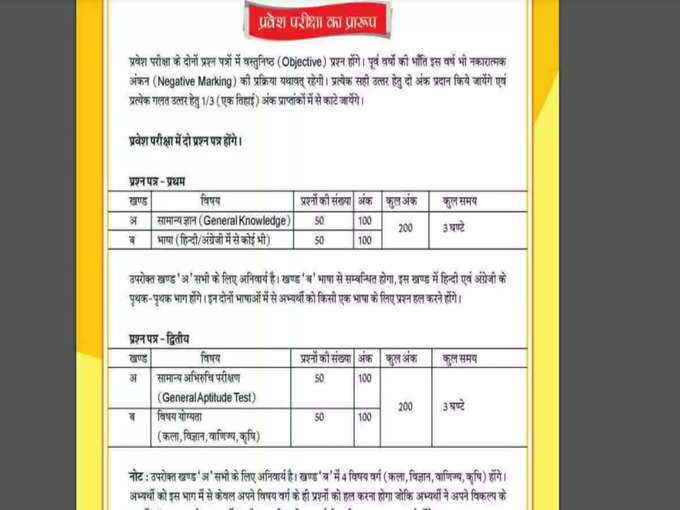 UP BEd Exam Pattern: यहां देखें ​परीक्षा पैटर्न