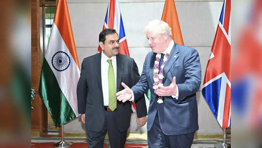 British PM Boris Johnson Meets Gautam Adani : અમદાવાદમાં ગૌતમ અદાણી સાથે બોરિસ જોન્સનની મુલાકાત, એરોસ્પેસ ક્ષેત્રે સહકાર વધારશે 