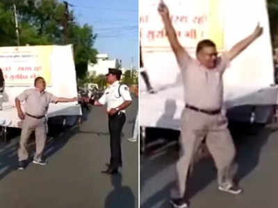 ट्रैफिक पुलिसवाले के सामने जानू मेरी जान गाने पर किया डांस, वीडियो देख IPS ने कही ये बात