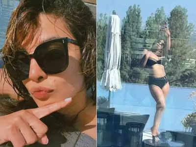 Priyanka Chopra Black Bikini: प्रियंका चोपड़ा ने ब्लैक बिकिनी पहन पूल में आमिर खान के गाने पर किया डांस, देखिए तस्वीरें और वीडियो