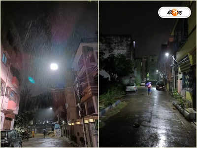 Rain In Kolkata: প্রবল বৃষ্টিতে ভিজল শহর, সঙ্গী ঝোড়ো হাওয়া