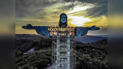 Jesus Statue: ब्राजील में बनकर तैयार हुआ ईसा मसीह का 141 फुट ऊंचा स्टैच्यू, जीसस के सीने में बनी हार्ट बलकनी