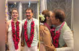 Photos: 66 વર્ષના પૂર્વ ક્રિકેટર અરુણ લાલે 28 વર્ષ નાની બુલબુલ સાથે કર્યાં લગ્ન, કેક કાપી કિસ કરી