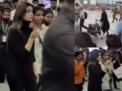 Video- अचानक दिल्ली एअरपोर्टवर सामान घेऊन पळताना दिसली आलिया भट्ट, पण का?