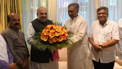 Karnataka News: कर्नाटक विधान परिषद के सभापति बसवराज होरात्ती ने अमित शाह से मुलाकात की, जल्‍द भाजपा में होंगे शामिल