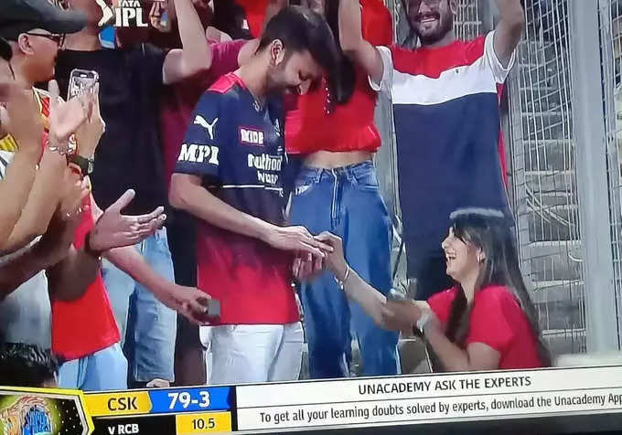 RCB Fan Engagement Proposal in CSK vs RCB Match 1