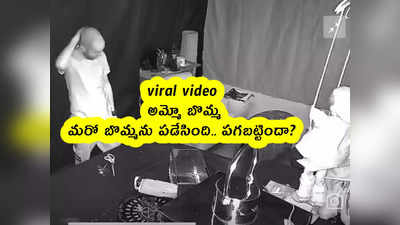 viral video: అమ్మో బొమ్మ.. మరో బొమ్మను పడేసింది.. పగబట్టిందా? 