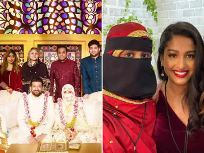 ए आर रेहमान की बेटी खातिजा​ ने की शादी, क्रीम कलर के खूबसूरत लिबास को पहनकर बनी दुल्हन