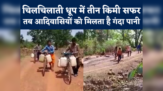 Water Crisis In MP : बूंद-बूंद पानी के लिए तरस रहे हैं इस गांव में आदिवासी, हर दिन करते मुश्किल सफर