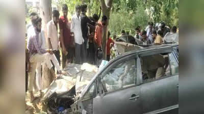 Rampur Accident News: रामपुर में इनोवा पेड़ से टकराई, शादी समारोह में जा रहे 7 लोगों की हादसे में मौत,  तीन घायल