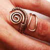 Copper Ring Patterned With Magnets - 2 1/2