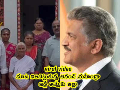 viral video: మాట నిలబెట్టుకున్న ఆనంద్ మహీంద్రా.. ఇడ్లీ అమ్మకు ఇల్లు