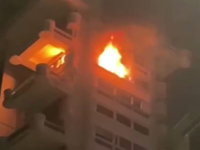 शाहरुख खानच्या घराजवळील इमारतीला भीषण आग, अग्निशमन दलाच्या १७ गाड्या घटनास्थळी