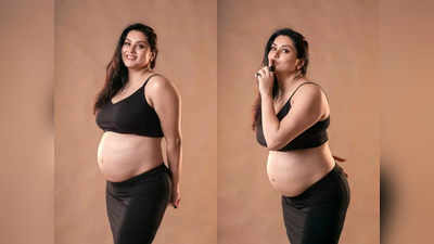 pregnancy photoshoot: மச்சான்ஸ்க்கு குட் நியூஸ் சொன்ன நமீதா...