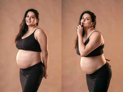 pregnancy photoshoot: மச்சான்ஸ்க்கு குட் நியூஸ் சொன்ன நமீதா...