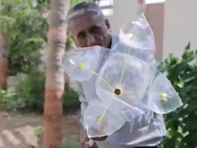 Viral Video: ಮರದಿಂದ ಹಣ್ಣುಗಳನ್ನು ತೆಗೆಯಲು ಸುಲಭ ಐಡಿಯಾ: ನೆಟ್ಟಿಗರನ್ನು ಸೆಳೆದಿದೆ ಈ ಉಪಾಯ