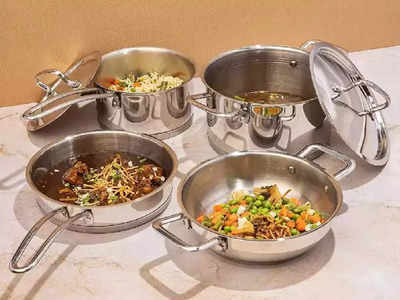 எல்லாம் வகையான சமையலையும் செய்ய இந்த Steel Cookware set’யை வாங்குங்க.