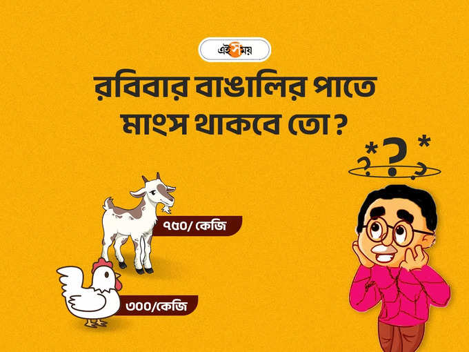 রবিবার বাঙালির পাতে মাংস থাকবে তো?