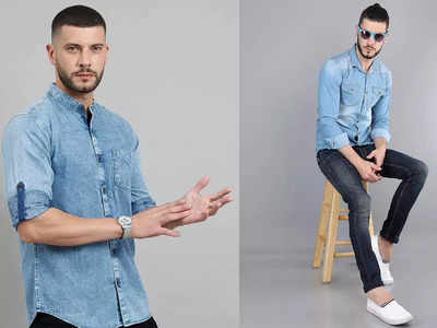 सेलिब्रिटीपेक्षाही दिसाल आकर्षक, इन्स्टावर व्हाल फेमस या बेस्ट denim shirt for men मुळे