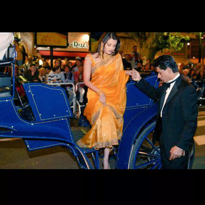 aishwarya rai cannes with shah rukh