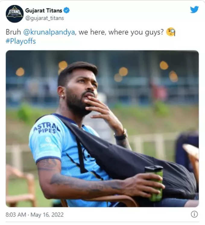 Gujarat Titans Tweet