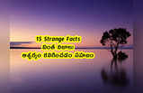 15 Strange Facts: వింత నిజాలు... ఆశ్చర్యం కలిగించడం సహజం