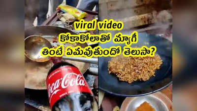 viral video: కోకాకోలాతో మ్యాగీ.. తింటే ఏమవుతుందో తెలుసా?