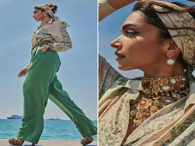 Deepika Padukone First Cannes Look : मैसूर सिल्क शर्ट आणि महाराणी नेक्लेस;असा होता दीपिकाचा पहिला कान्स लूक