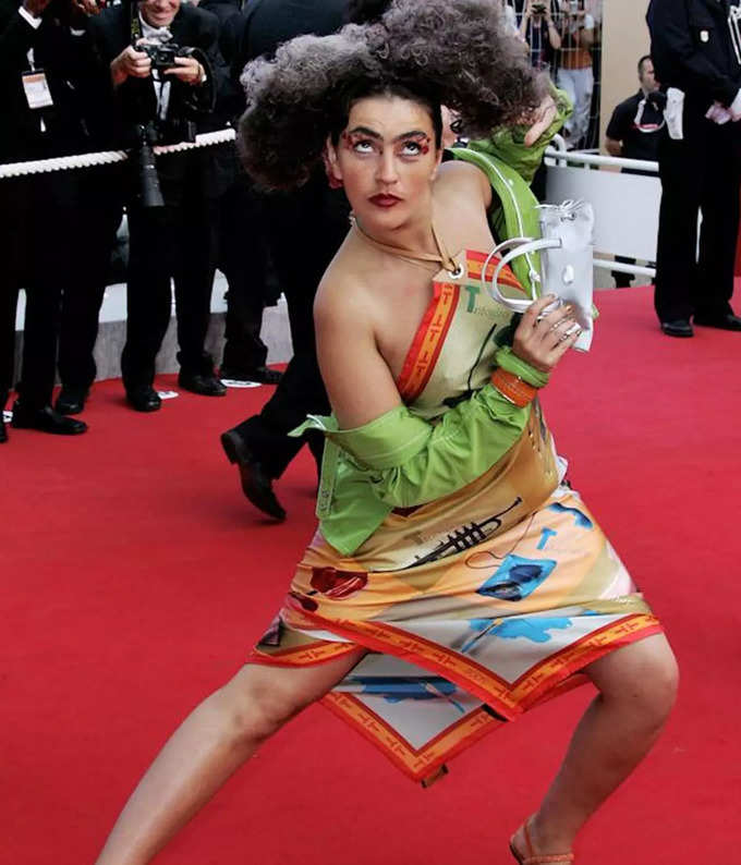 weird dress cannes