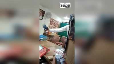 பெண் அதிகாரியை மிரட்டும் விசிக பிரமுகர்; வைரல் வீடியோ!