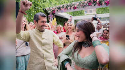 Kanika Kapoor Wedding : हिरवा लेहंगा, त्याला फुलांचा साज बेबी डॉल कनिका कपूर लवकरच विवाहबंधनात अडकणार, मेहंदी सोहळ्याचे फोटो व्हायरल