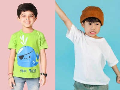 इन टी शर्ट पर की गई कूल डिजाइन बच्चों को खूब आएगी पसंद, जींस के साथ कर सकते हैं पेयर
