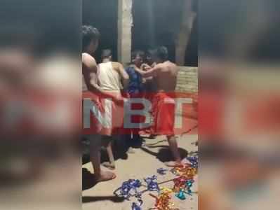 Begusarai News : बेगूसराय में छात्रा के घर घुसे टीचर को तालिबानी सजा, वीडियो देख कांप उठेंगे