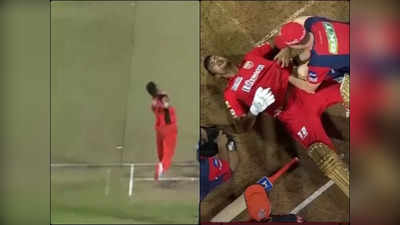 Umran Malik IPL 2022: मयंक अग्रवाल की पसलियों पर लगी उमरान मलिक की तूफानी गेंद, मैदान पर गिरे, काफी देर तक रुका रहा मैच