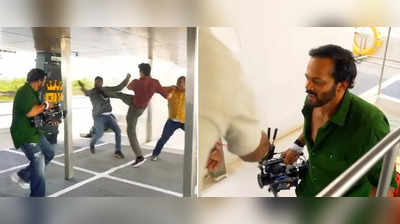 27 કિલોનો કેમેરા ઊંચકીને એક્શન સીન શૂટ કરે છે Rohit Shetty, Indian Police Forceના સેટનો રસપ્રદ વિડીયો શેર કર્યો