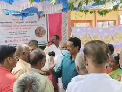 அரசு விழாவில் பொதுமக்கள் சரமாரி கேள்வி - வேலூரில் பரபரப்பு