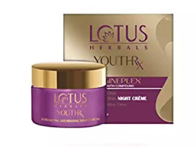 Lotus Herbals YouthRx Anti Ageing Nourishing Night Cream for women, 50g