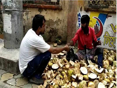 Palm Kernel: প্রখর দাবদাহে তৃষ্ণা মেটাতে তালশাঁসে ভরসা মালদাবাসীর