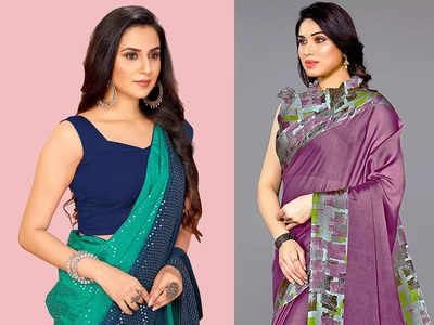 रेगुलर वेयर से लेकर पार्टी तक के लिए बेस्ट हैं ये प्रिंटेड Chiffon Saree, कंफर्ट के साथ बढ़ेगी खूबसूरती