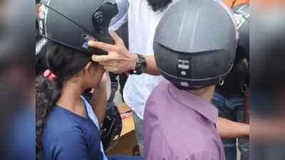 मोटरसाइकिल की पिछली सीट पर बैठने वाले के लिए भी हेलमेट जरुरी, नियम तोड़ने वालों पर लगेगा जुर्माना, मुंबई पुलिस का नया फरमान