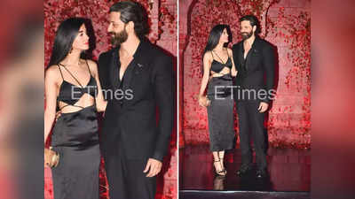 Karan Johar की बर्थडे पार्टी में गर्लफ्रेंड Saba Azad संग पहुंचे Hrithik Roshan, हाथ थाम यूं दिए पोज