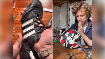 Jugaad Video: फटे हुए जूतों से बंदे ने बना दी फुटबॉल, 21 लाख लोग देखते ही रह गए