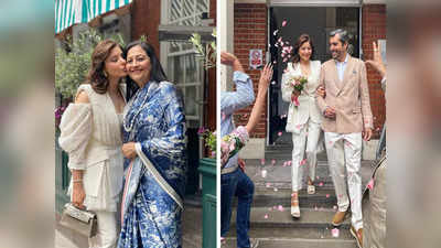 कनिका कपूर ने इंडियन शादी के बाद लंदन में की कोर्ट मैरिज, सास-ससुर और पति के साथ दिखी पहली झलक