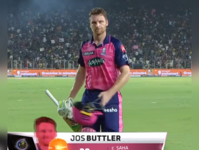 Jos Buttler IPL Final: हार्दिक ने जोस किया ठंडा तो झुंझलाए बटलर ने फेंका हेलमेट और ग्लव्स