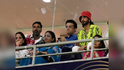 একদিকে Akshay Kumar, অন্যদিকে Ranveer Singh! IPL Final-এ মহারাজকীয় মেজাজে Sourav Ganguly