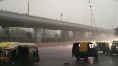 Noida Rain: नोएडा में मौसम ने ली करवट, तेज आंधी के साथ बारिश के बाद पेड़ गिरने के साथ फ्लेक्स